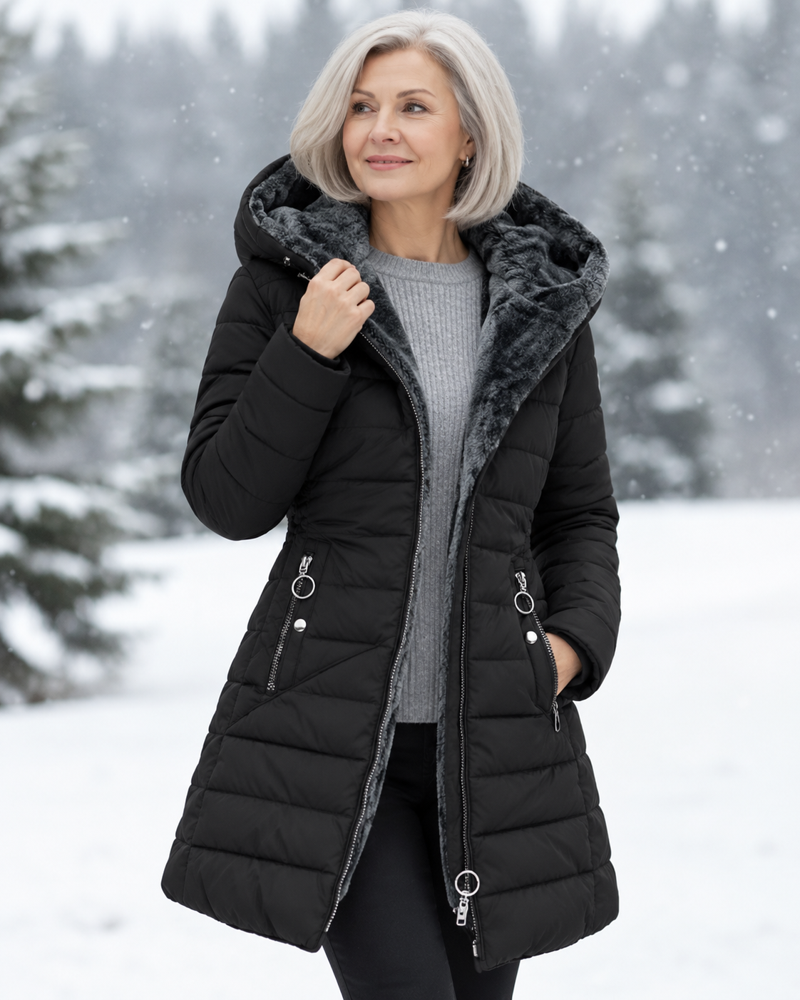 Helen | Elegante Warme Lange Winterjas