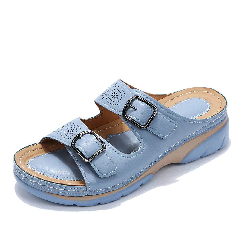 Orthopedische Sleehak-Sandalen met Gesp