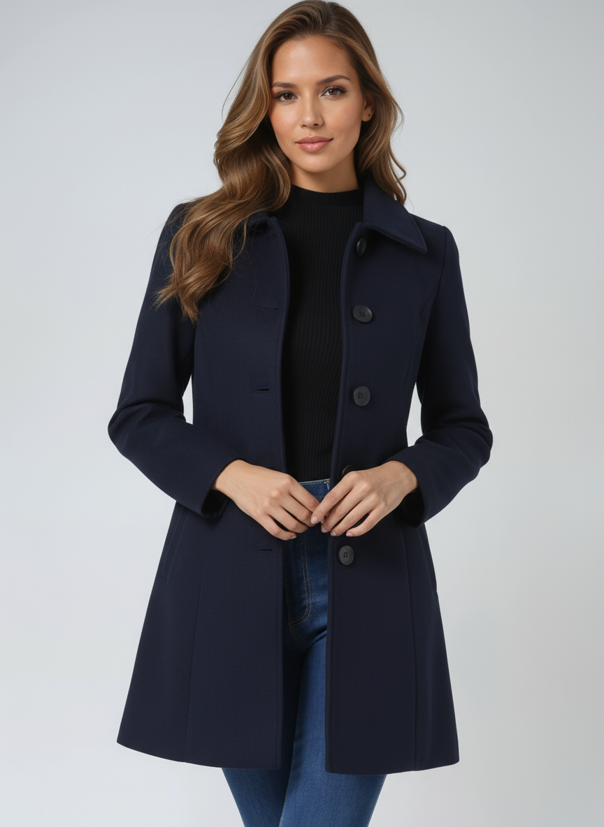 Laura | Elegante Klassieke Wollen Mantel