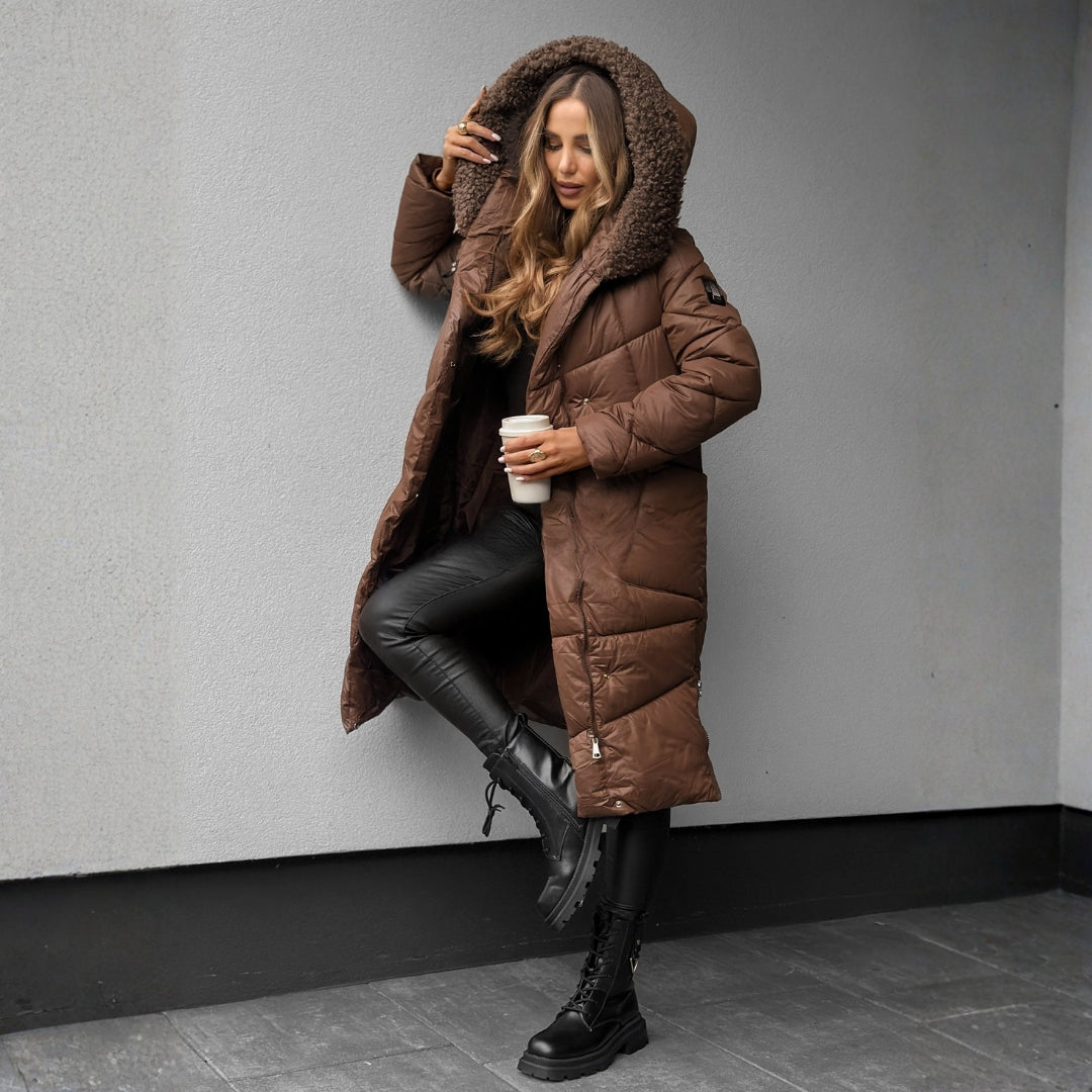 Melanie | Elegante Warme Gewatteerde Parka Jas