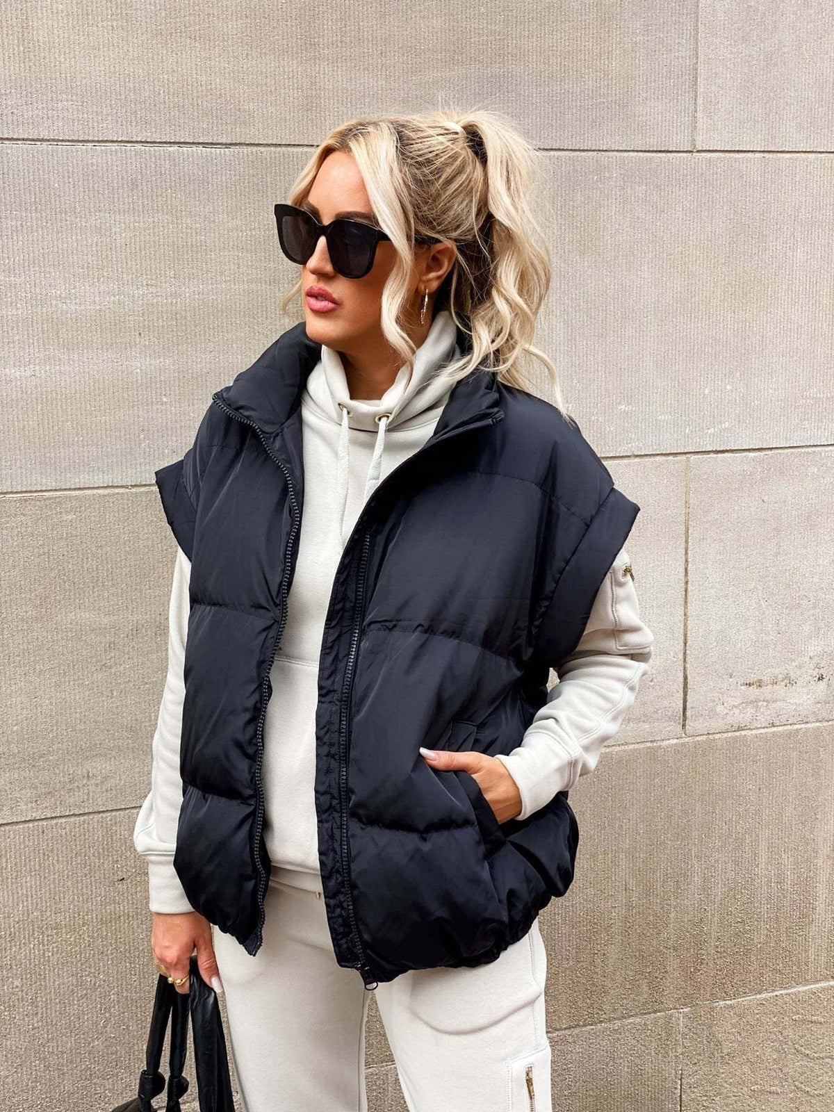 Sharon - Stijlvol Oversized Gewatteerd Gilet