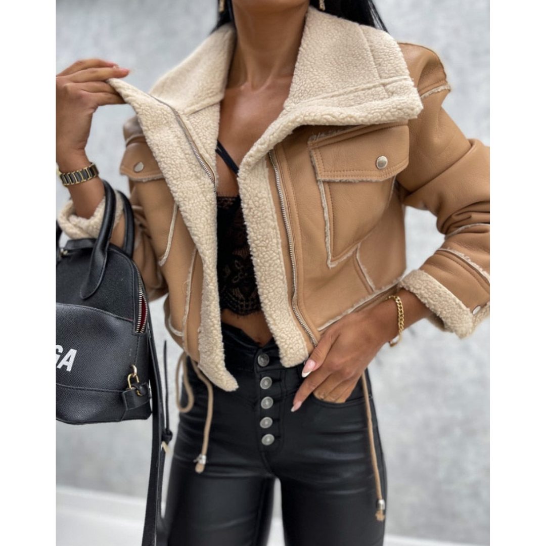 Grace - Stijlvolle Korte Teddy Jas