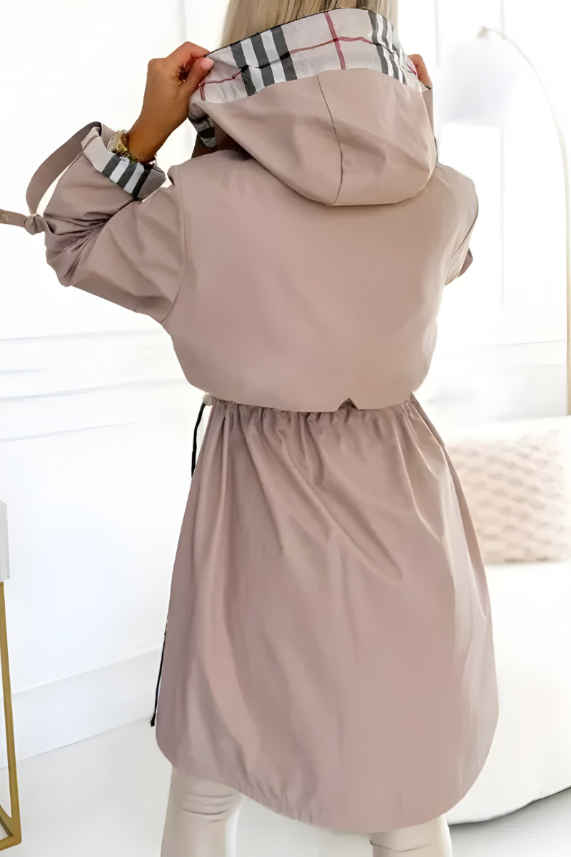 Ingeborg | Elegante Lichte Lange Parka