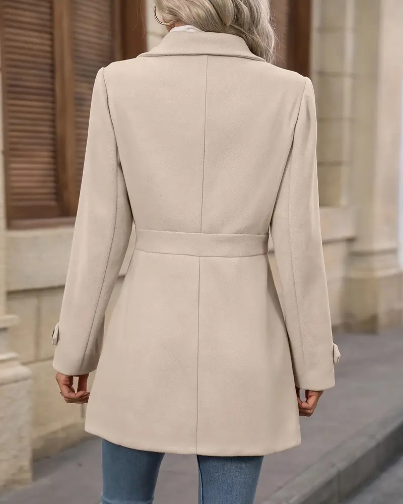 Rachel | Elegante Halflange Slim Fit Mantel
