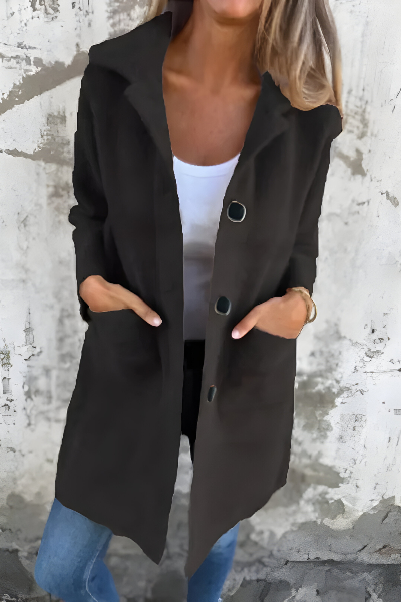 Paula | Elegante Lange Teddy Mantel