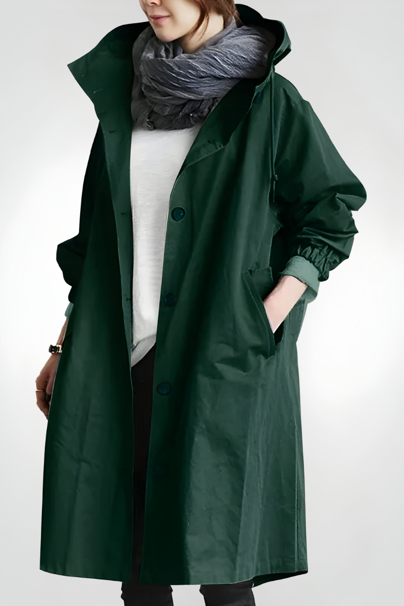 Alison | Stijlvolle Lange Oversized Regenjas