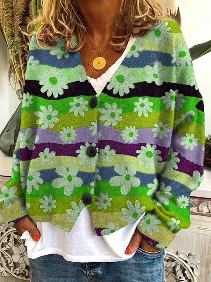 Suzanne - Stijlvol Vintage Gebloemd Vest