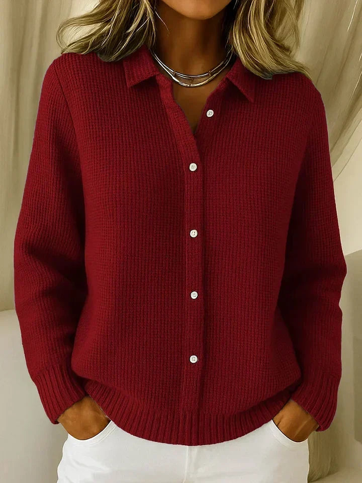 Christine - Stijlvol Ribgebreid Vest