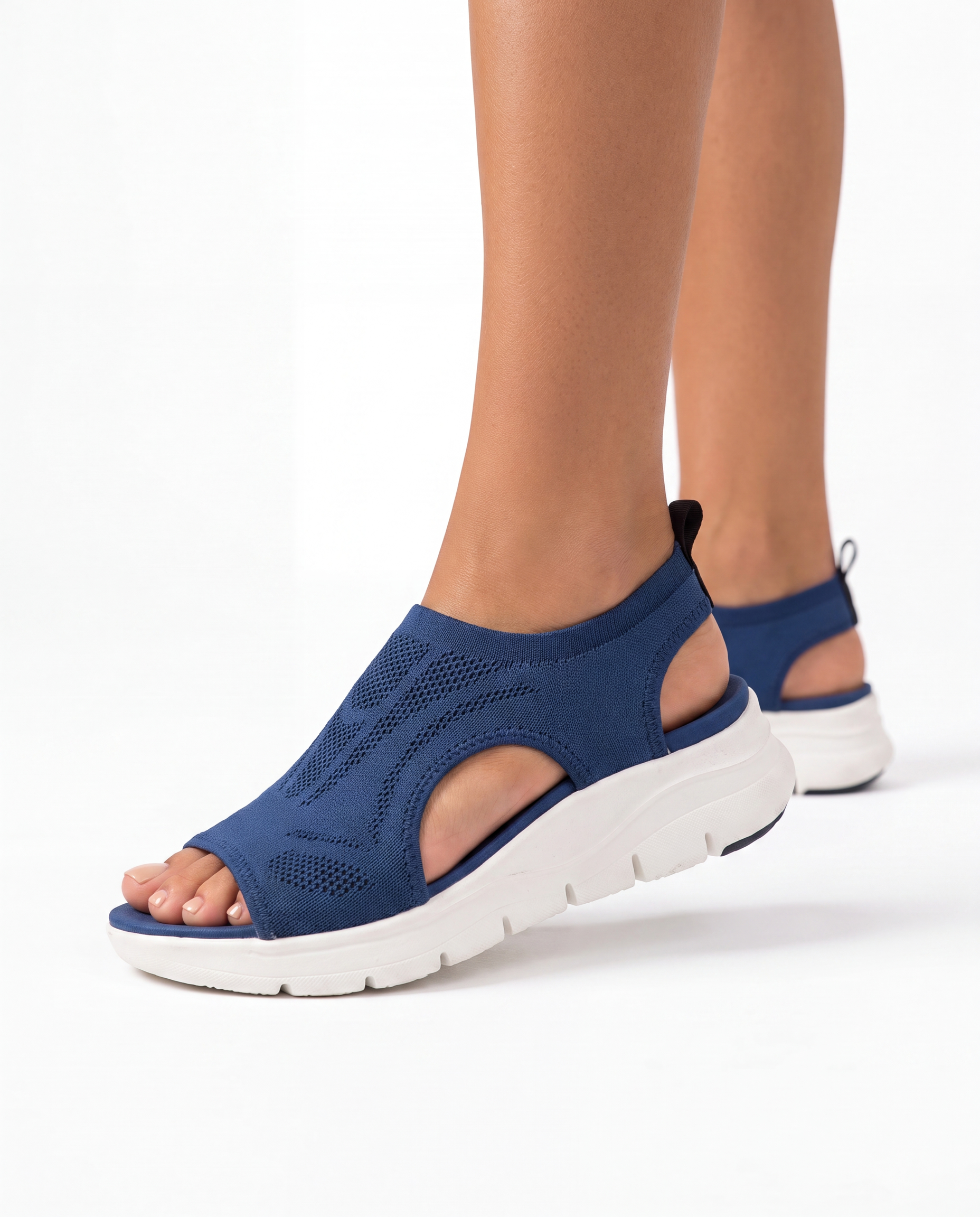 Orthopedische Sandalen met Sleehak en Uitsnijdingen