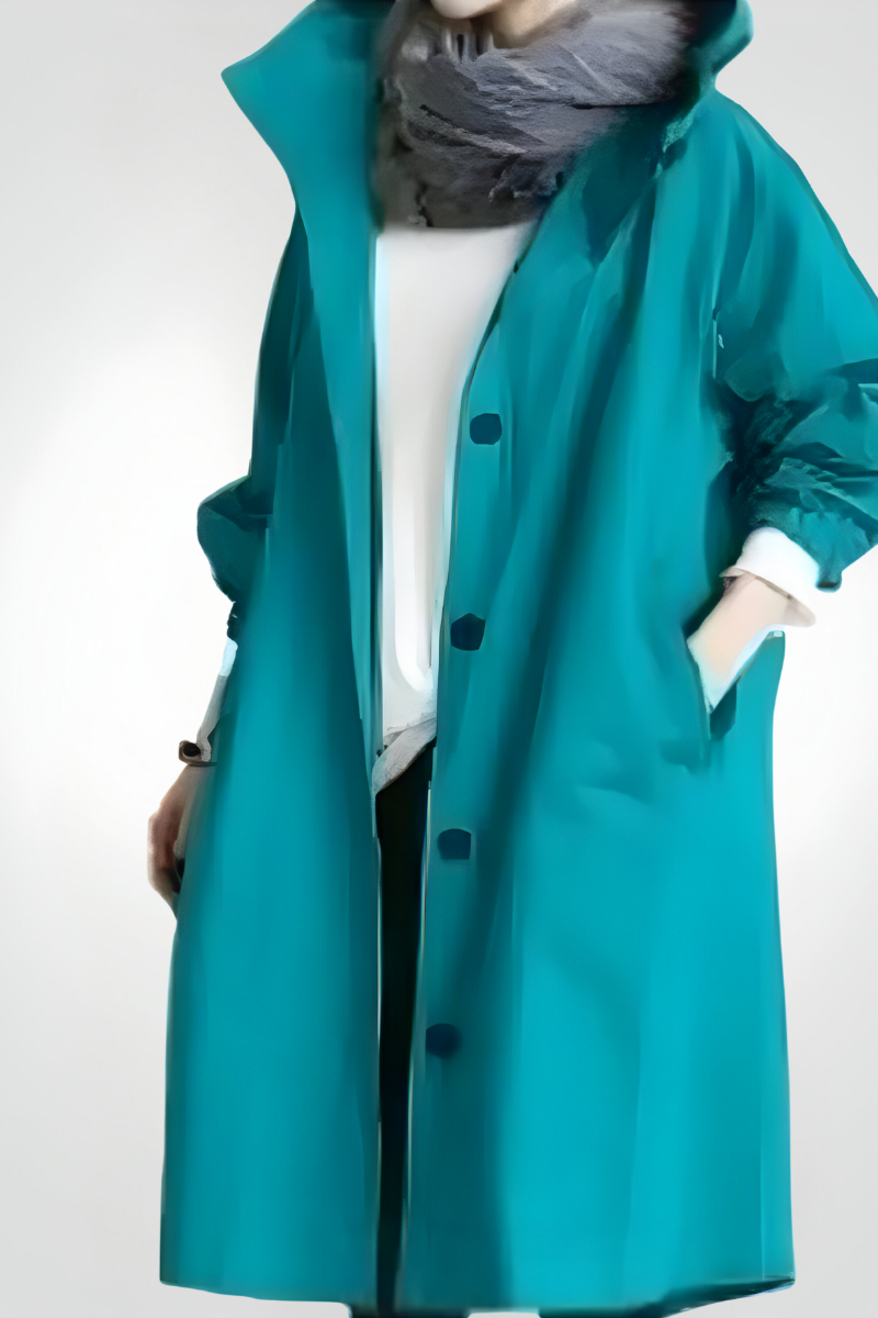 Alison | Stijlvolle Lange Oversized Regenjas
