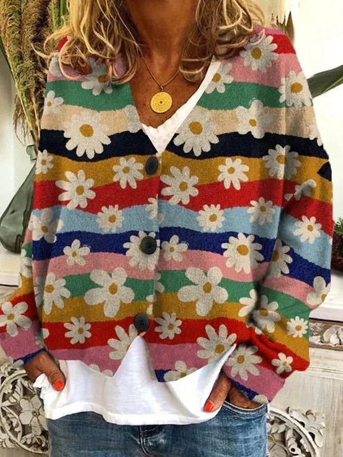 Suzanne - Stijlvol Vintage Gebloemd Vest