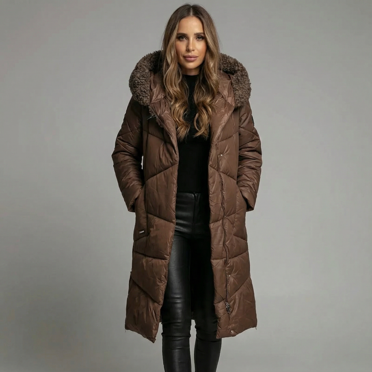 Melanie | Elegante Warme Gewatteerde Parka Jas