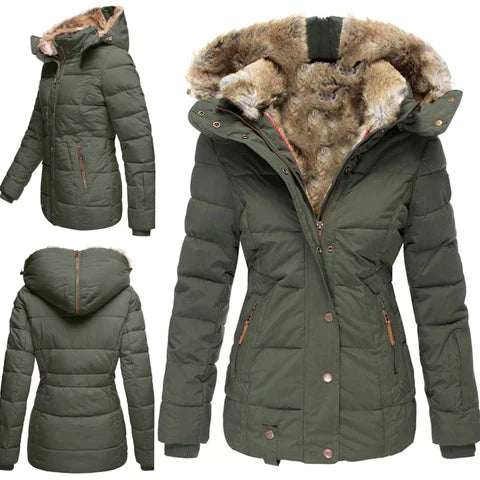 Ingrid - Comfortabele Korte Parka Winterjas