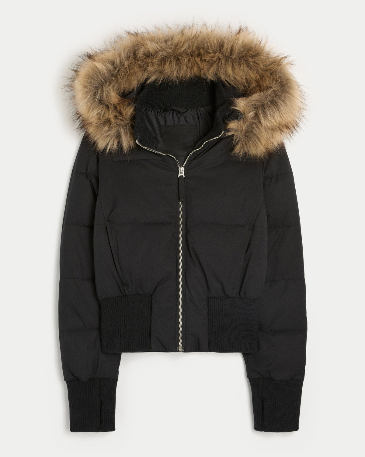 Caroline - Elegante Korte Gevoerde Winterjas