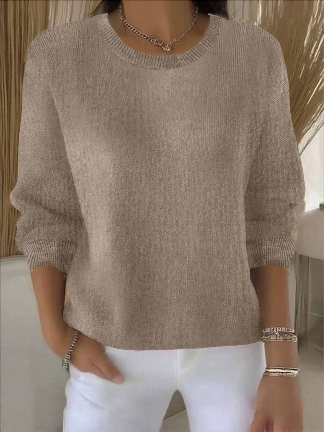 Monica - Elegante Oversized Fijngebreide Trui