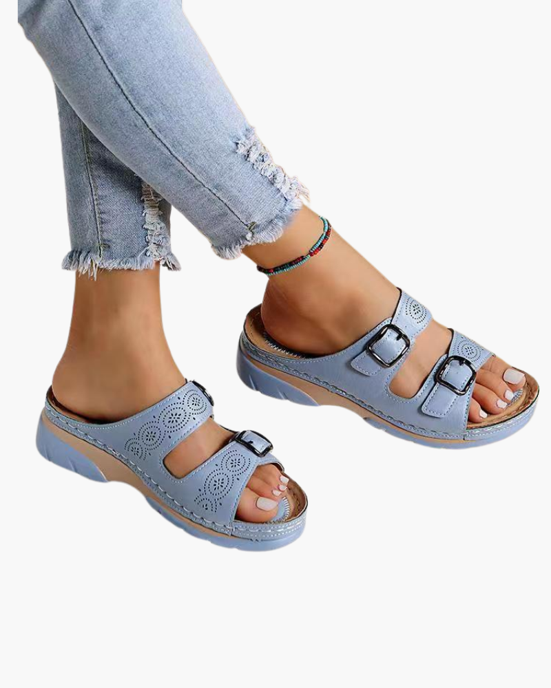 Orthopedische Sandalen met Gesp Details