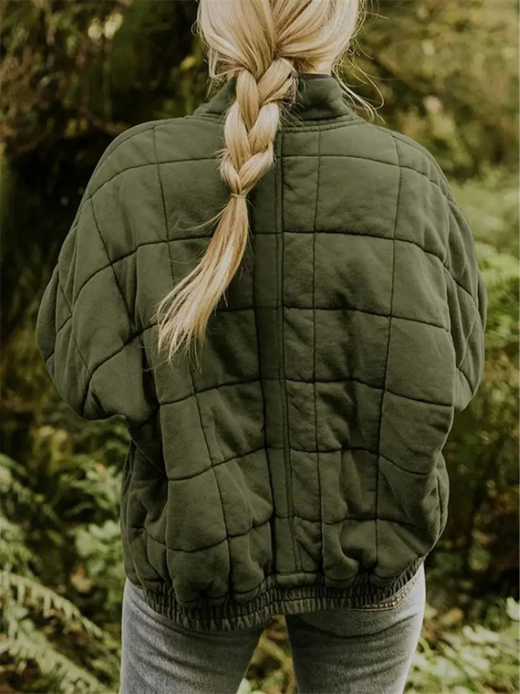 Nathalie - Stijlvolle Gewatteerde Bomber Winterjas
