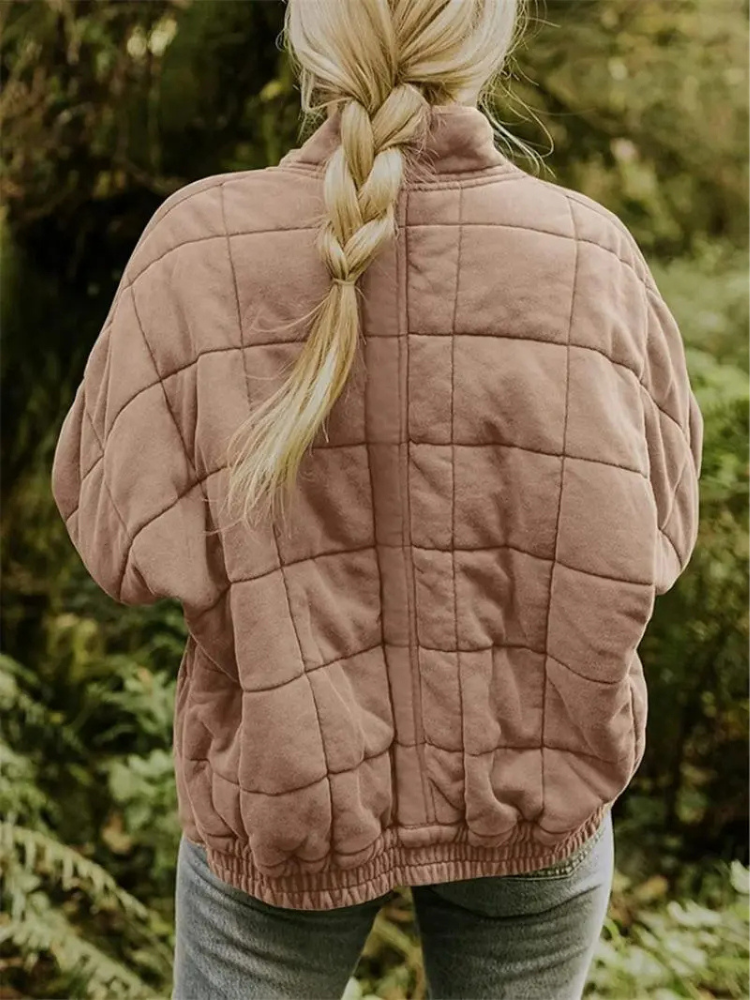 Nathalie - Stijlvolle Gewatteerde Bomber Winterjas