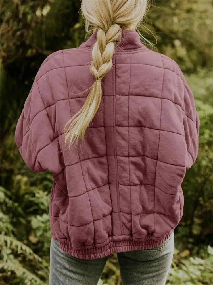 Nathalie - Stijlvolle Gewatteerde Bomber Winterjas