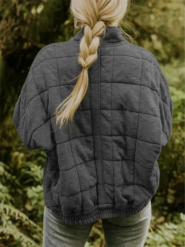 Nathalie - Stijlvolle Gewatteerde Bomber Winterjas