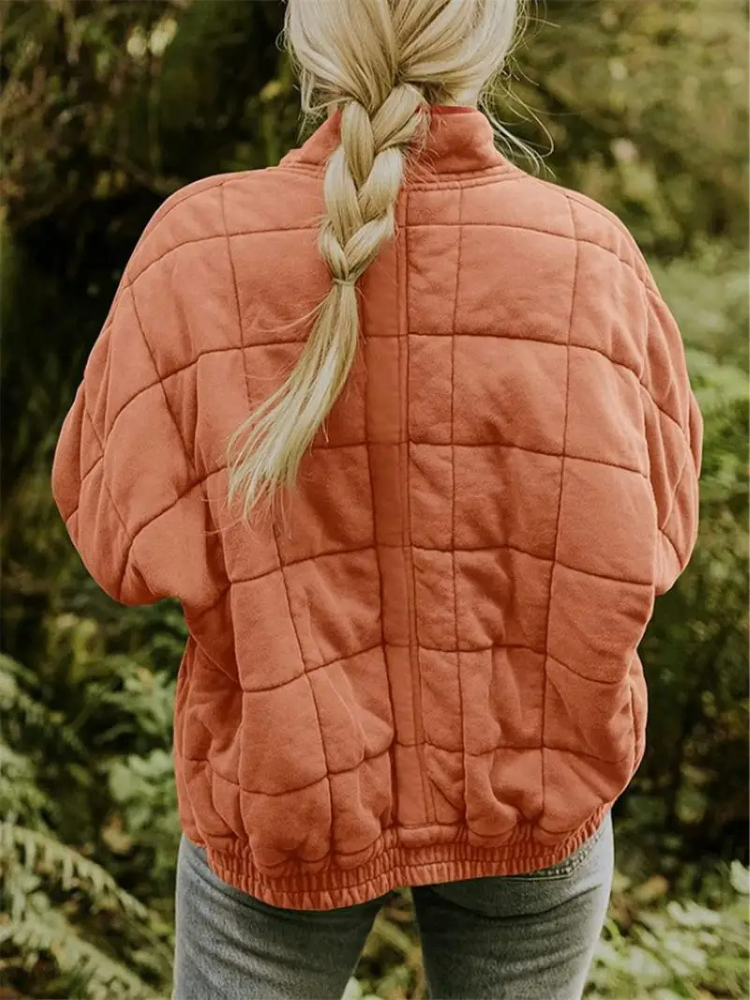 Nathalie - Stijlvolle Gewatteerde Bomber Winterjas
