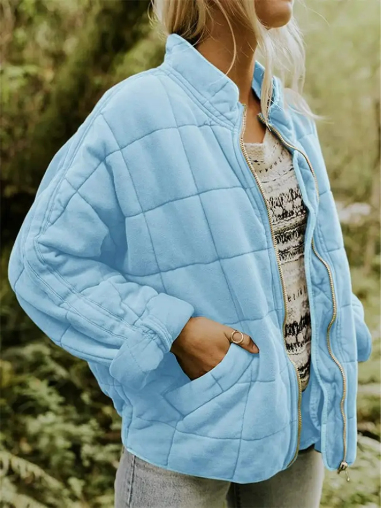 Nathalie - Stijlvolle Gewatteerde Bomber Winterjas