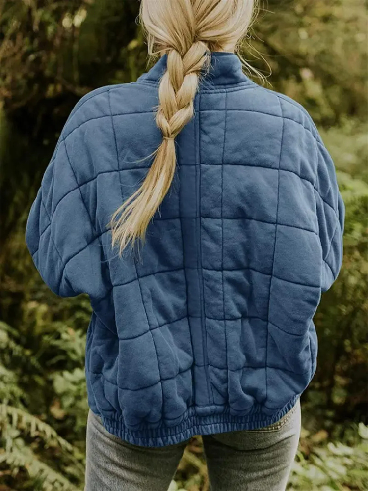 Nathalie - Stijlvolle Gewatteerde Bomber Winterjas
