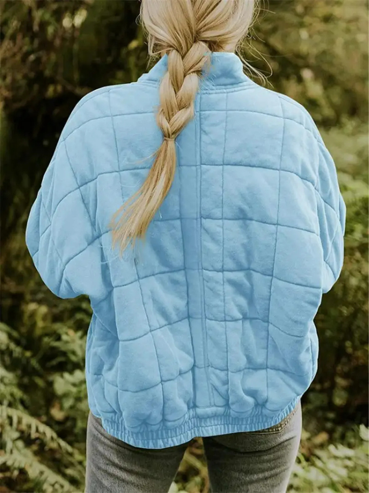 Nathalie - Stijlvolle Gewatteerde Bomber Winterjas