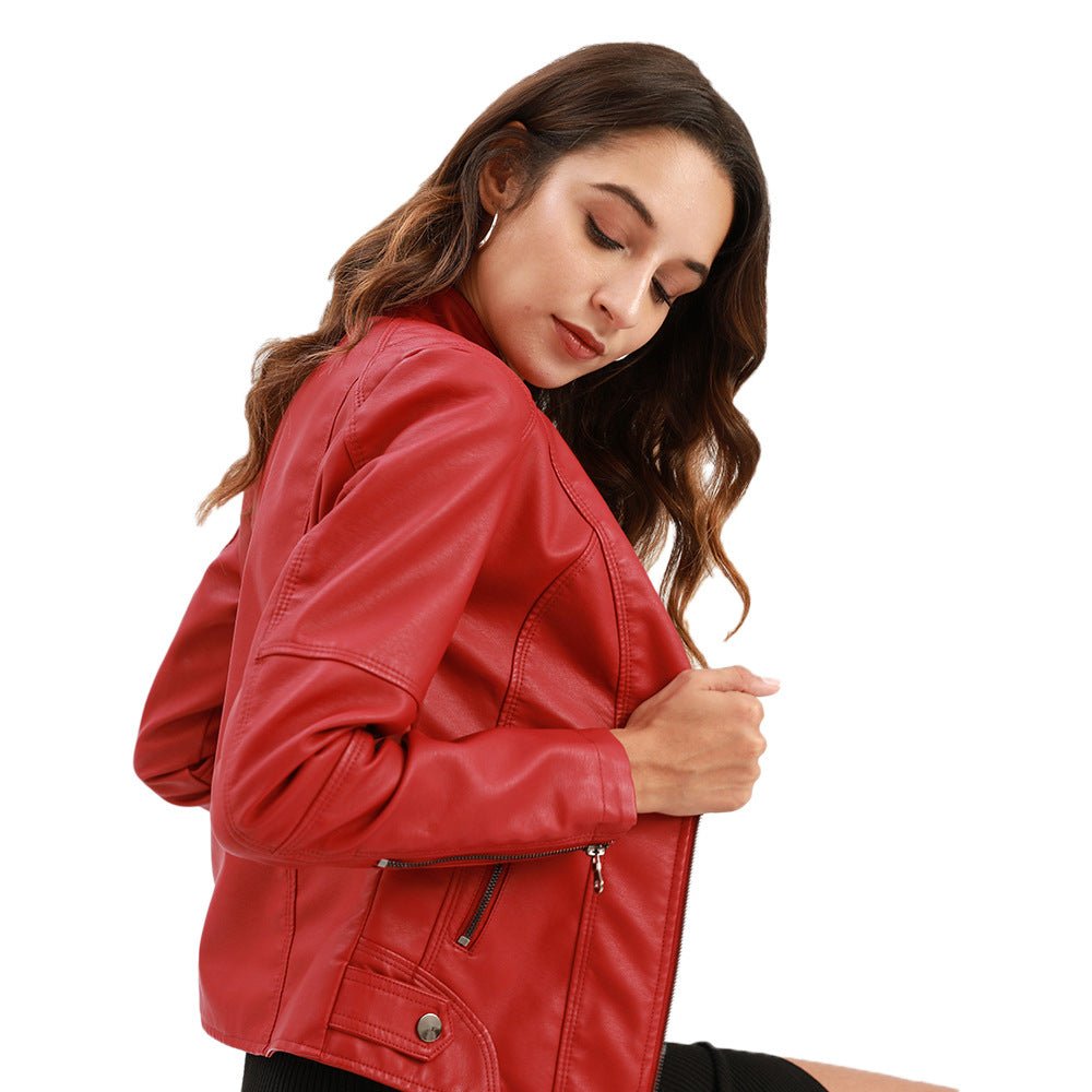 Susan | Elegante Slim Fit Leren Jas