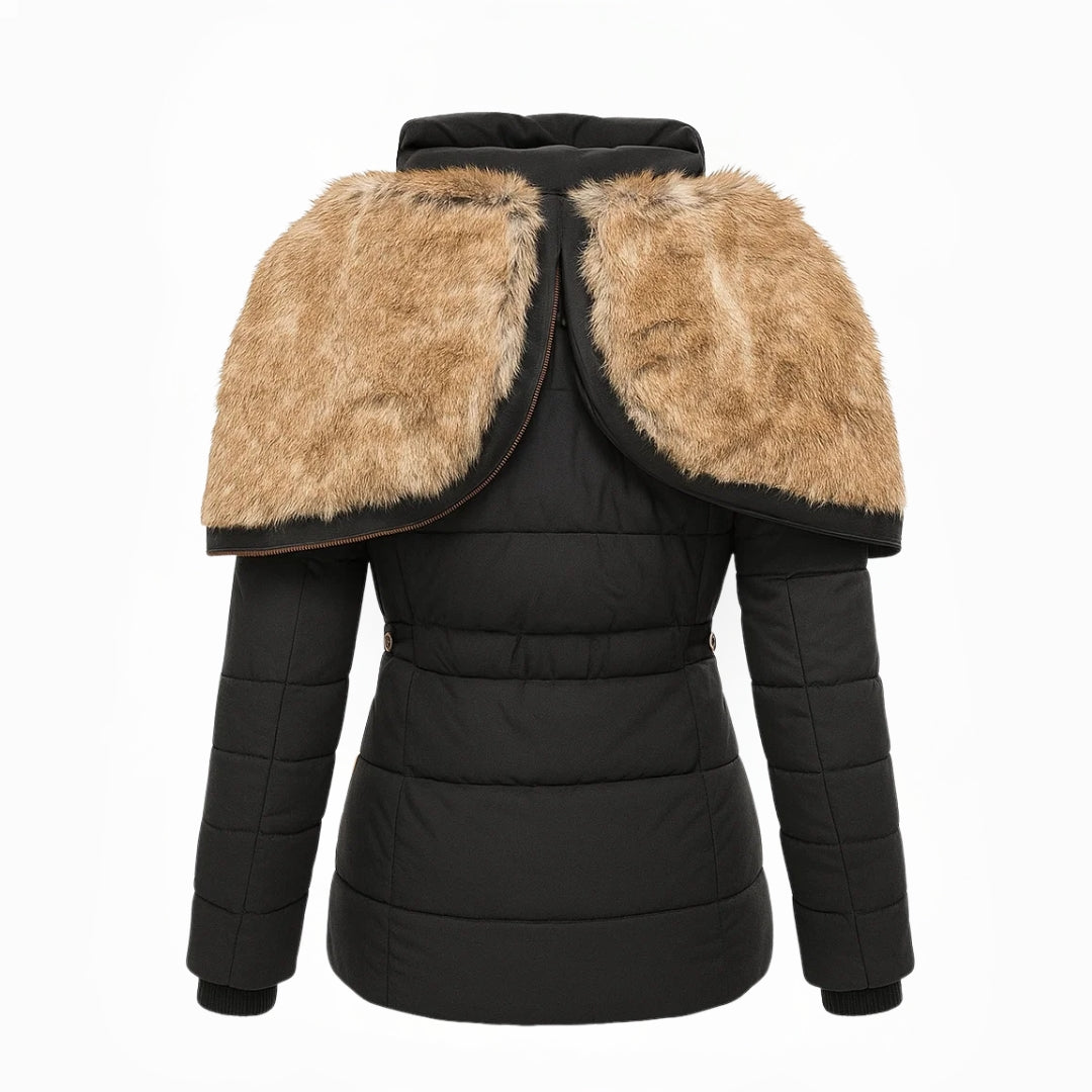 Danielle | Stijlvolle Lange Gevoerde Winterjas