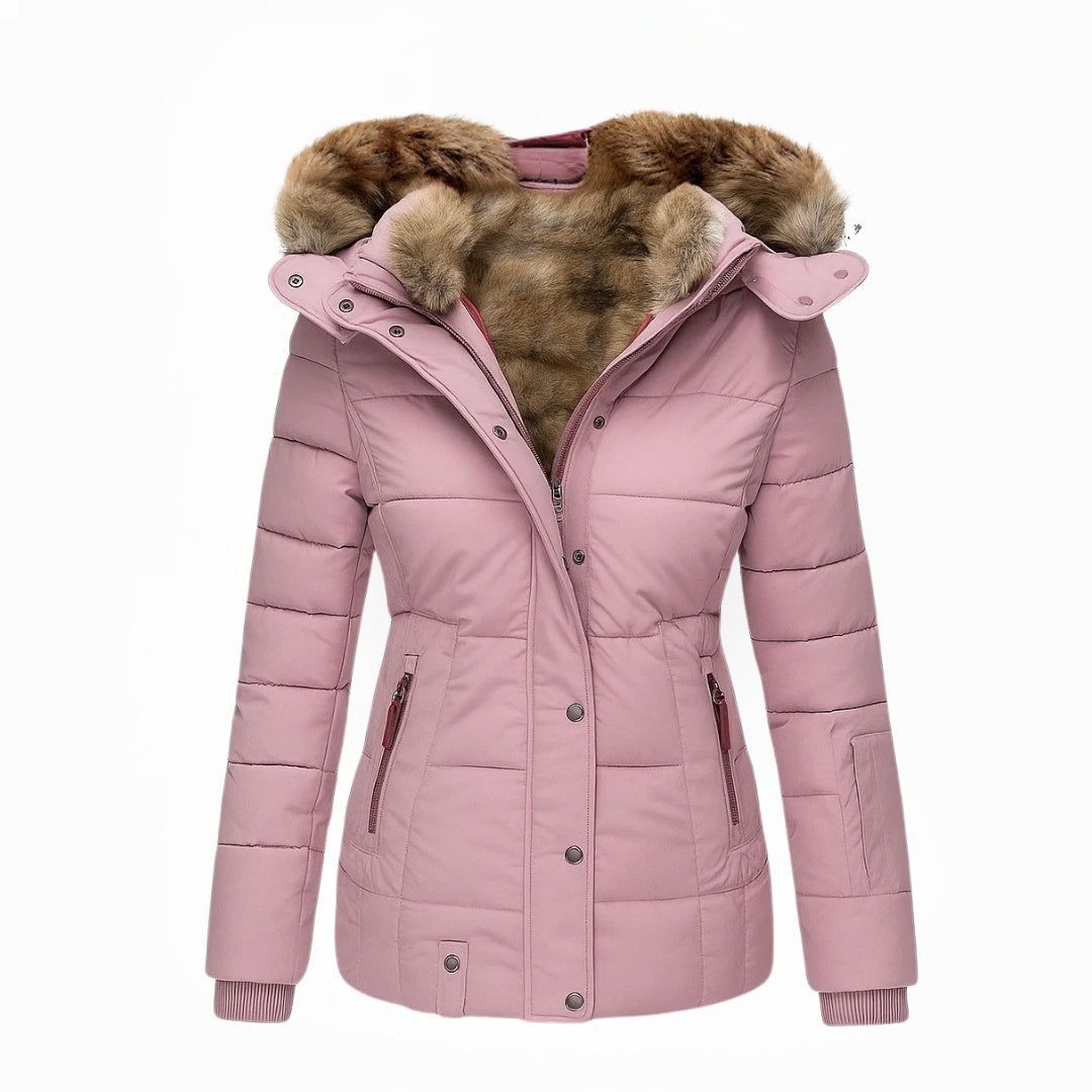Danielle | Stijlvolle Lange Gevoerde Winterjas