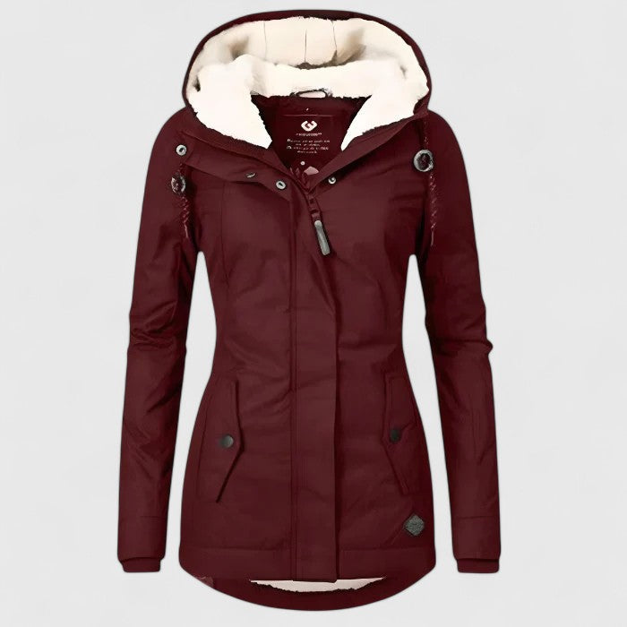 Sharon | Stijlvolle Warme Teddy Gevoerde Parka