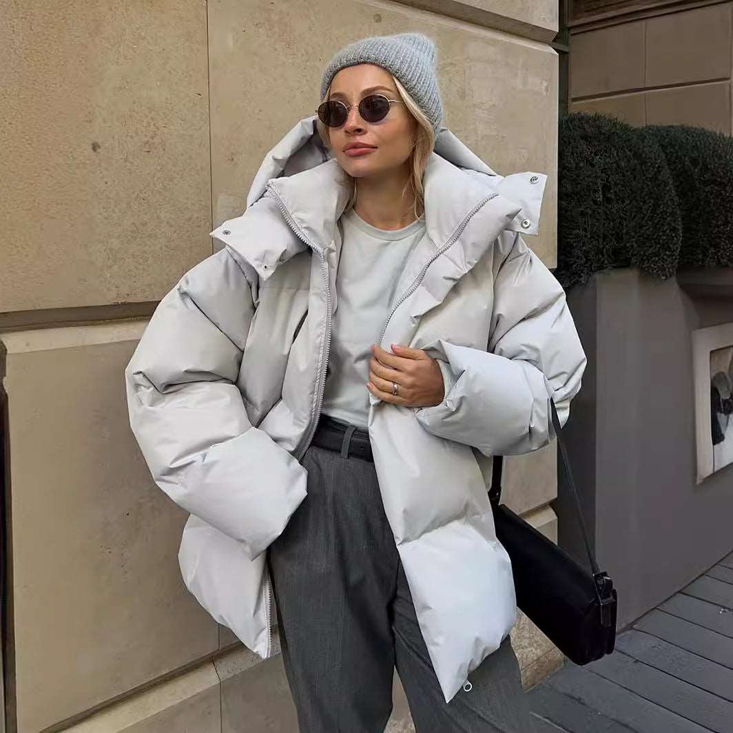 Jacqueline - Elegante Wijde Donzen Winterjas