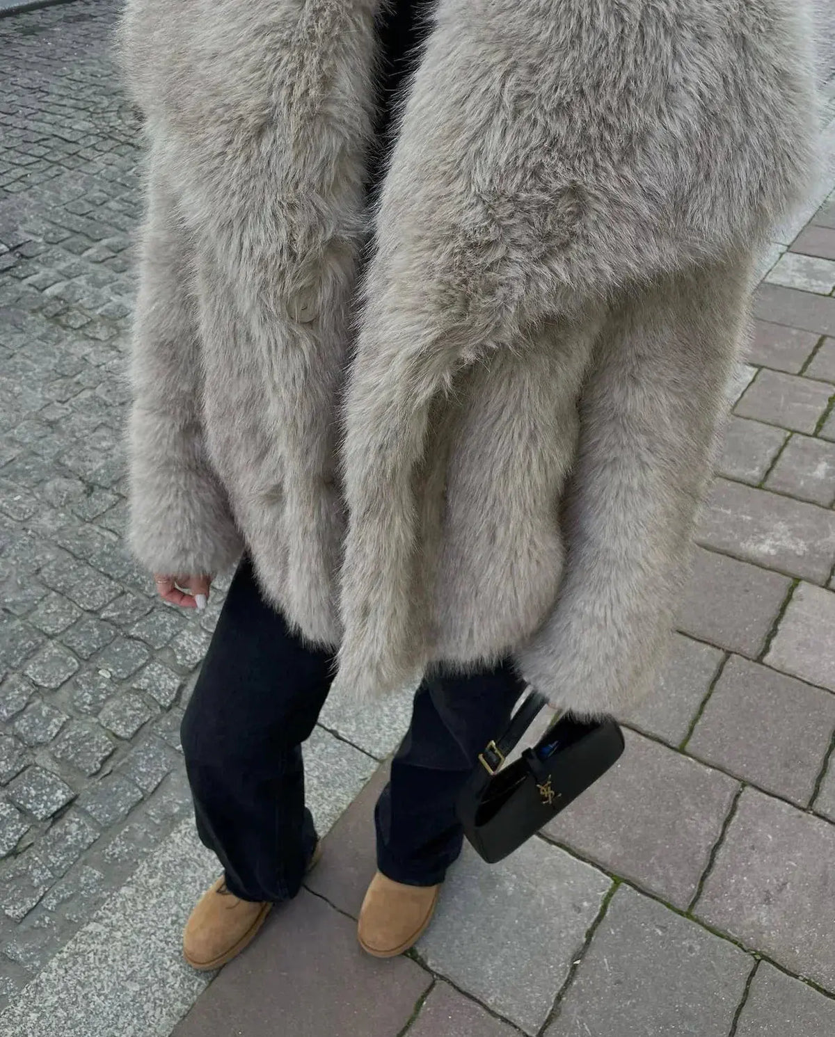 Julie - Stijlvolle Oversized Bont Winterjas