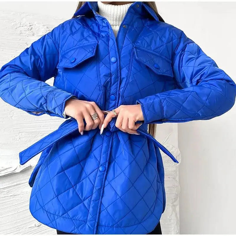Andrea - Elegante Lichte Gewatteerde Winterjas