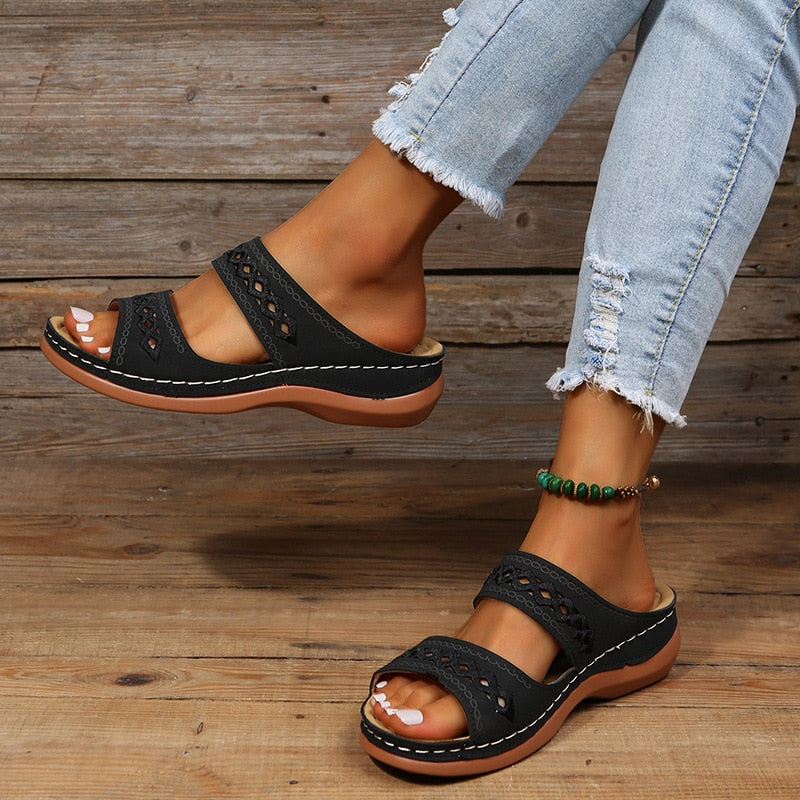 Orthopedische Sleehak Sandalen met Open Teen