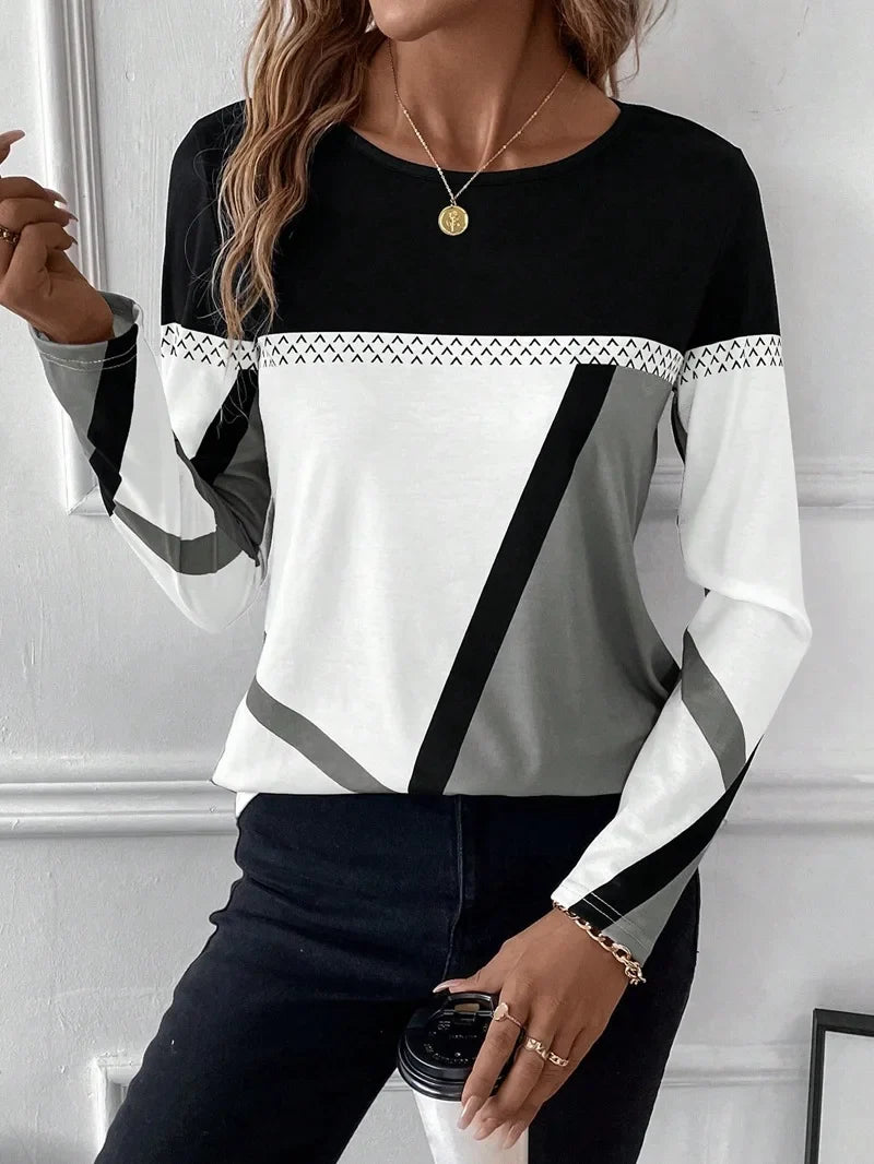 Patricia - Stijlvolle Lange Mouw Top