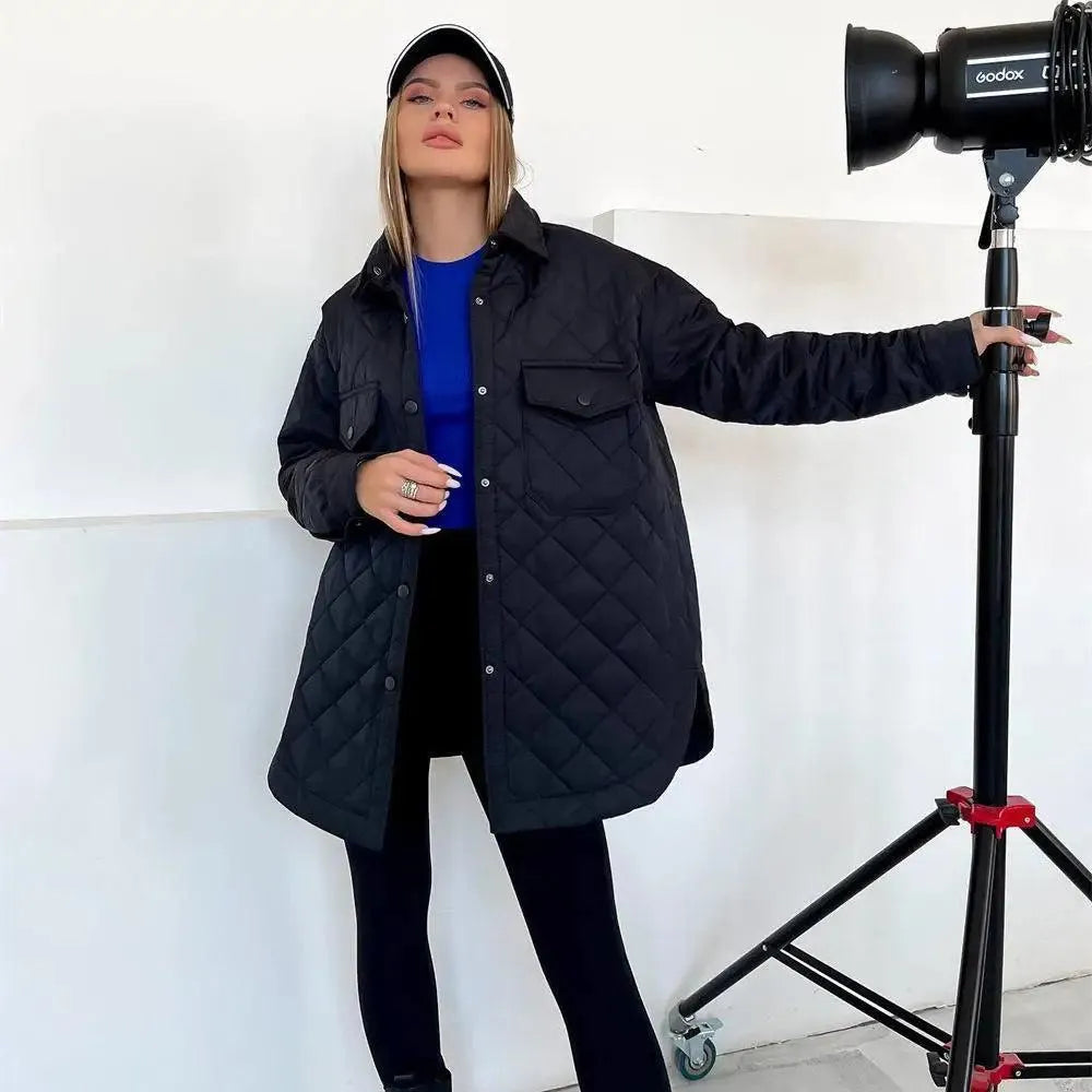 Andrea - Elegante Lichte Gewatteerde Winterjas