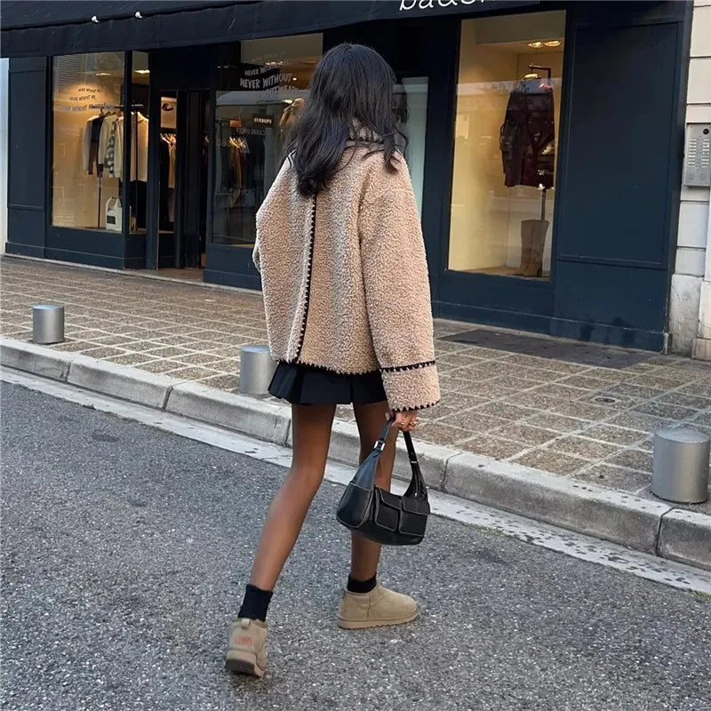 Fiona - Stijlvolle Oversized Teddy Winterjas