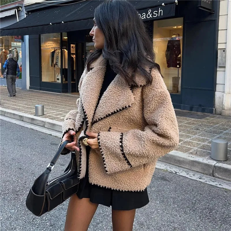 Fiona - Stijlvolle Oversized Teddy Winterjas