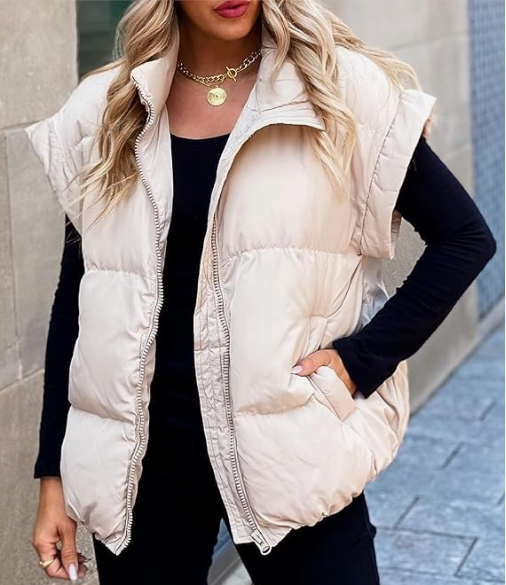 Sharon - Stijlvol Oversized Gewatteerd Gilet