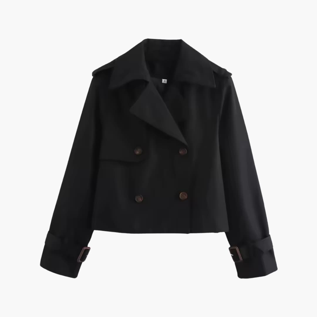 Caroline | Stijlvolle Klassieke Korte Trenchcoat