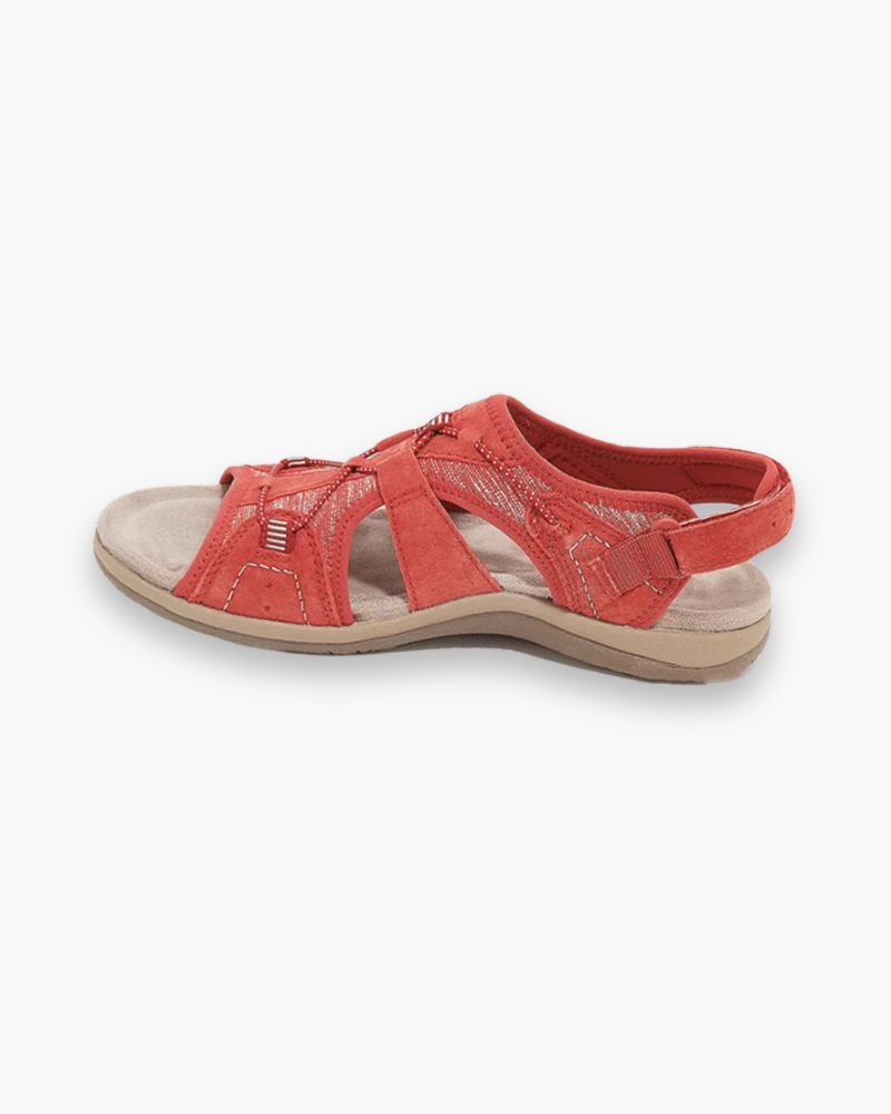 Suède Wandelsandalen met Klittenbandsluiting