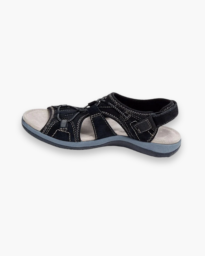 Suède Wandelsandalen met Klittenbandsluiting