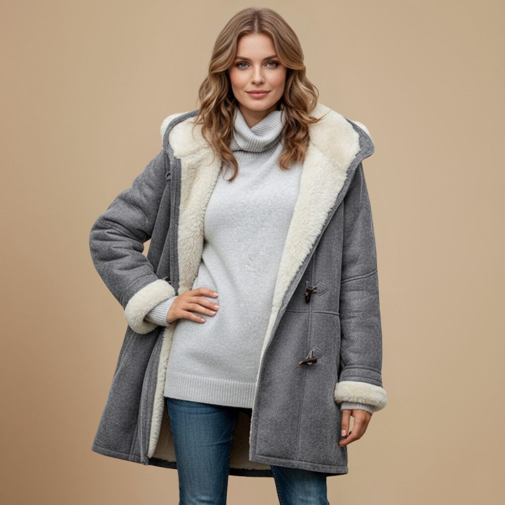 Rebecca | Elegante Lange Teddy Duffelcoat
