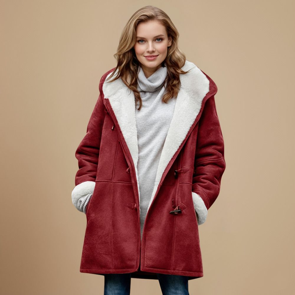 Rebecca | Elegante Lange Teddy Duffelcoat