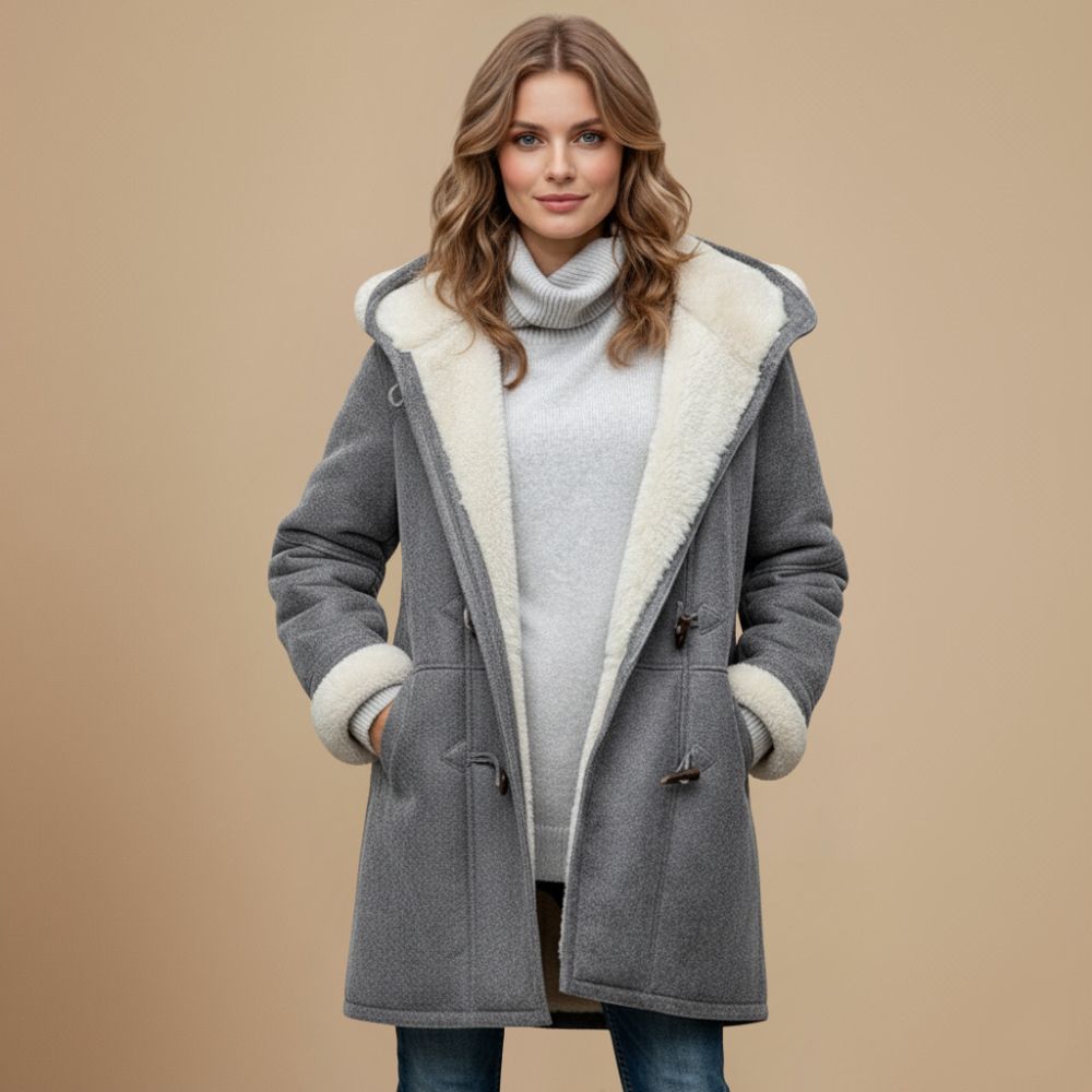 Rebecca | Elegante Lange Teddy Duffelcoat