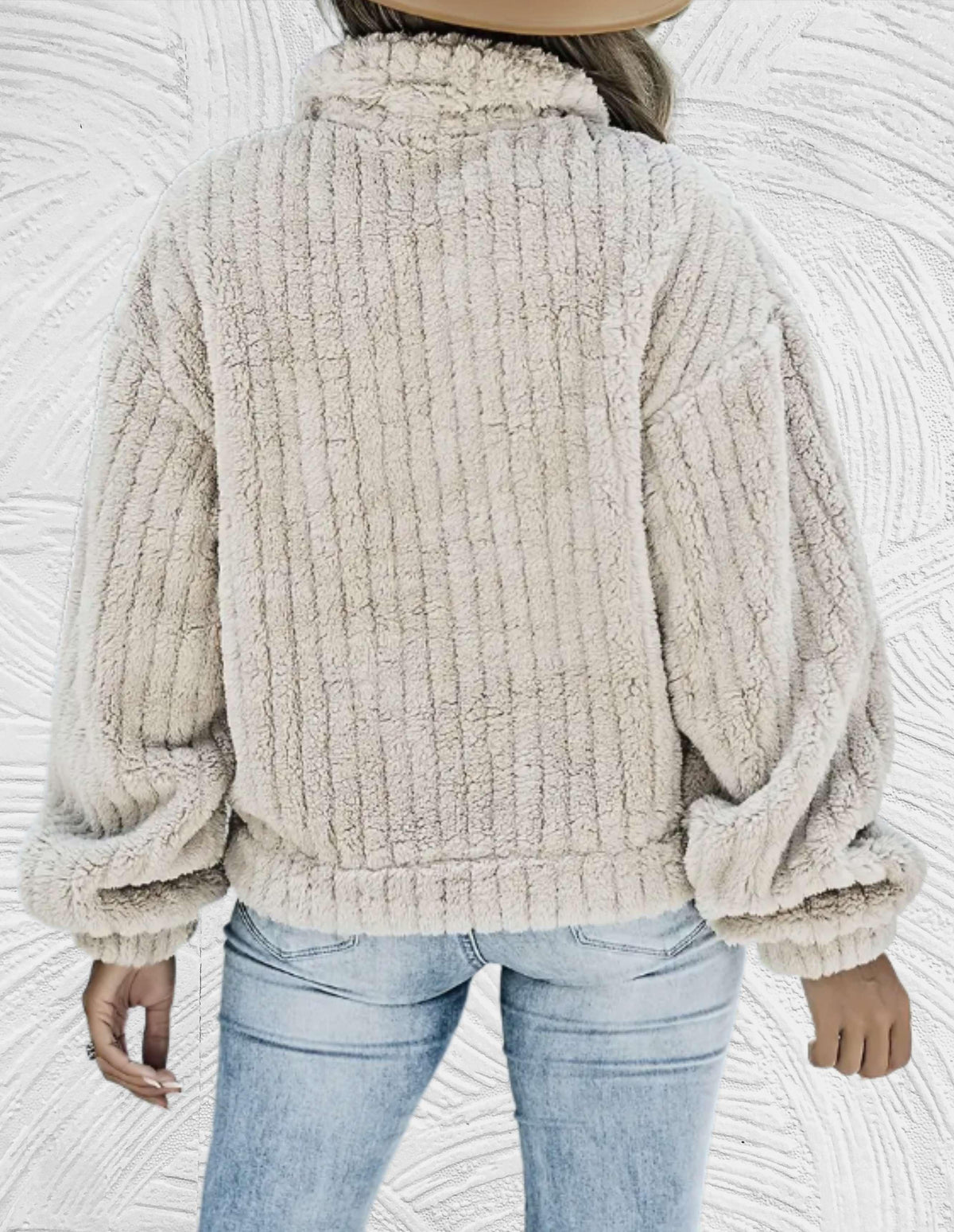 Catherine - Elegante Teddy Corduroy Winterjas