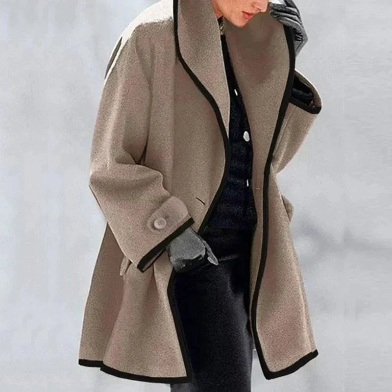 Karen - Elegante Wollen Korte Mantel Winterjas
