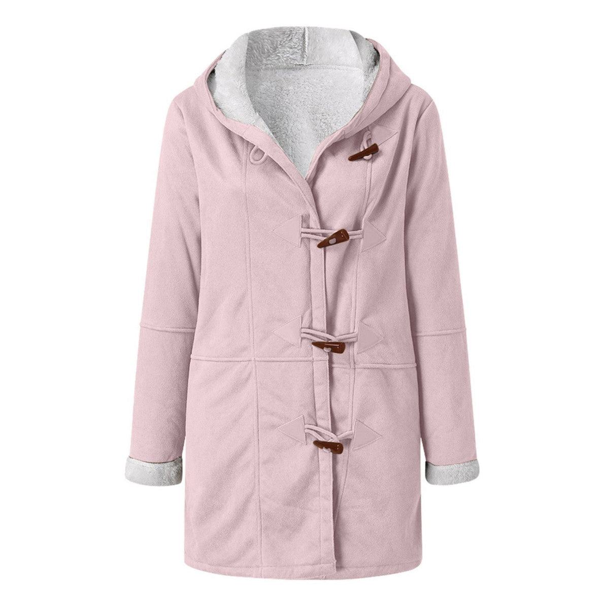 Louise - Warme Suède Duffel Winterjas